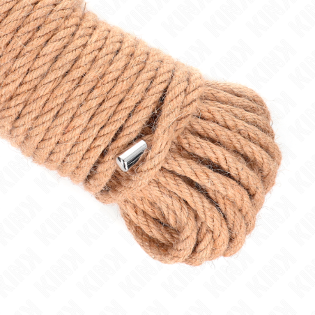 KINK - CUERDA DE CÁÑAMO 20 METROS CON CABEZA DE METAL KINK ROPE ARTS