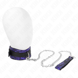 KINK - COLLAR CON CORREA 105 CM CORTO DE ENCAJE DE TERCIOPELO CON RIBETE DE NAILON 44 X 5.5 CM KINK COLLAR & GAG 2