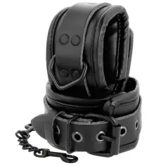 DARKNESS - ESPOSAS AJUSTABLES MANOS LEATHER NEGRO 2