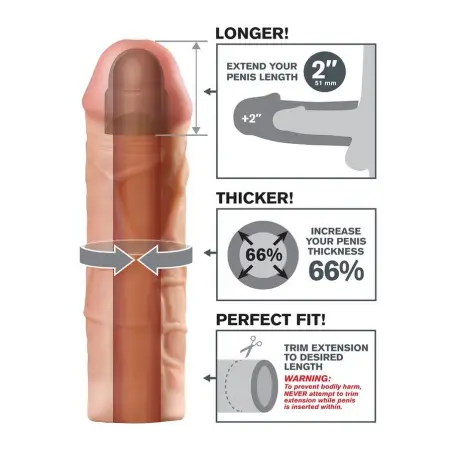 Tensions - Mega 2 Extensión Flesh para el Pene | Fantasy X