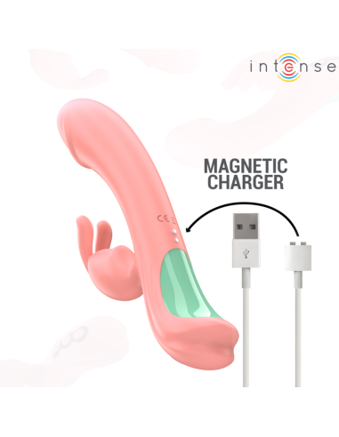 INTENSE - RACHEL VIBRADOR RABBIT 5 VIBRACIONES ROSA 