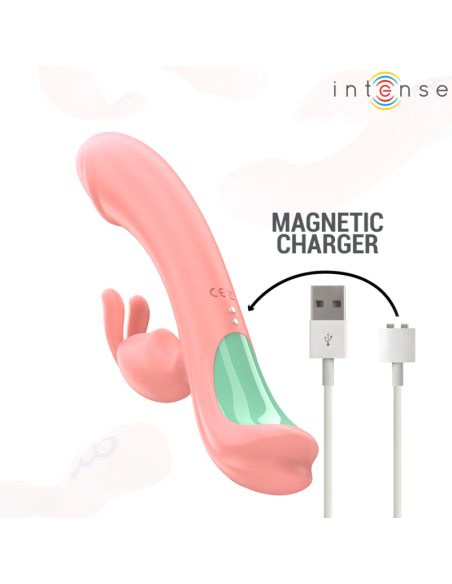 INTENSE - RACHEL VIBRADOR RABBIT 5 VIBRACIONES ROSA 
