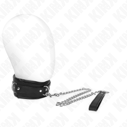 KINK - COLLAR CON CORREA 65 CM PESADO MODELO 4 AJUSTABLE 36.5-50 CM KINK COLLAR & GAG 2