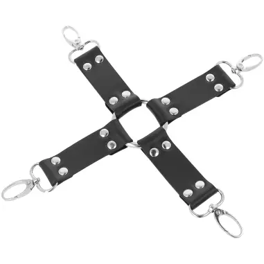Esposas de Cuero para Pies y Manos Negro - BDSM | Darkness