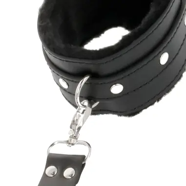 Esposas de Cuero para Pies y Manos Negro - BDSM | Darkness