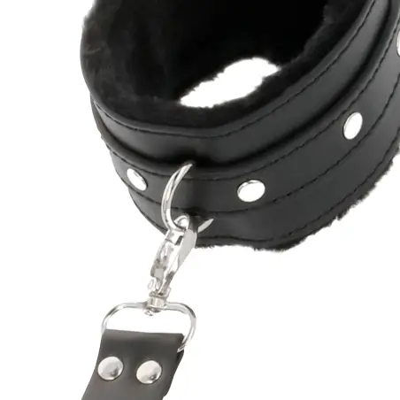 Esposas de Cuero para Pies y Manos Negro - BDSM | Darkness