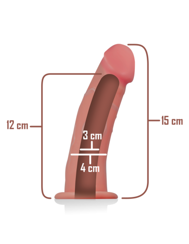 INTENSE - ARNÉS HUECO CON DILDO 16 X 3 CM 