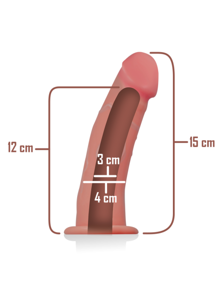 INTENSE - ARNÉS HUECO CON DILDO 16 X 3 CM 