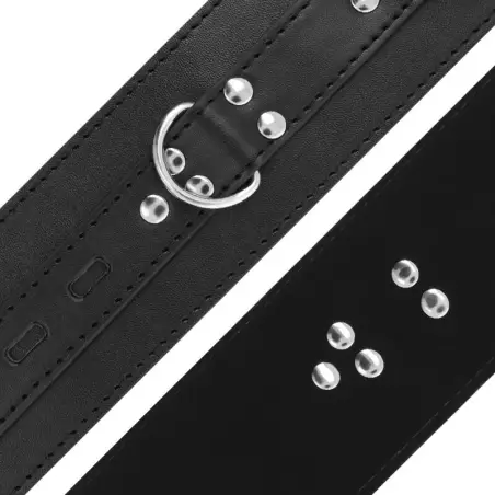 Esposas Leather Negro - BDSM con Envío Discreto | Darkness