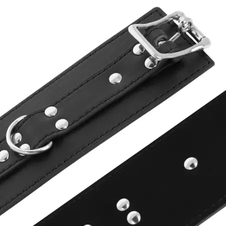Esposas Leather Negro - BDSM con Envío Discreto | Darkness