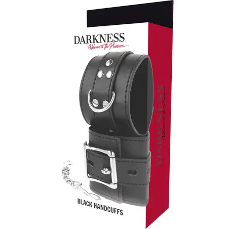 Esposas Leather Negro - BDSM con Envío Discreto | Darkness