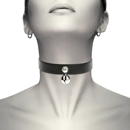 Collar Cuero Vegano Accesorio Woman Cascabel - Ajustable