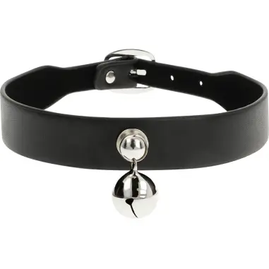 Collar Cuero Vegano Accesorio Woman Cascabel - Ajustable