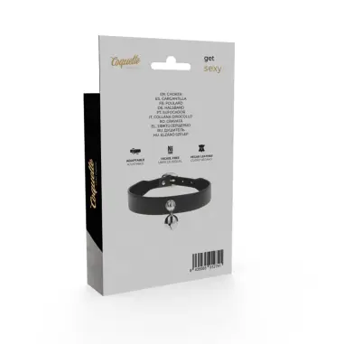 Collar Cuero Vegano Accesorio Woman Cascabel - Ajustable