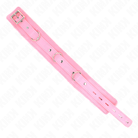 KINK - COLLAR CON CORREA 65 CM CON RESTRICCIONES ROSA AJUSTABLE 36-42 CM X 5.5 CM KINK COLLAR & GAG