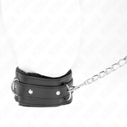 KINK - COLLAR CON CORREA 65 CM CON RESTRICCIONES NEGRO AJUSTABLE 36-42 CM X 5.5 CM KINK COLLAR & GAG 2