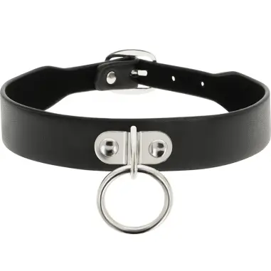 Collar Cuero Vegano Accesorio Woman Fetish - Ajustable