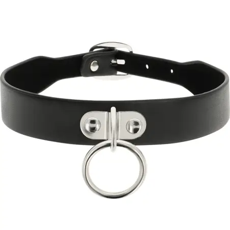 Collar Cuero Vegano Accesorio Woman Fetish - Ajustable