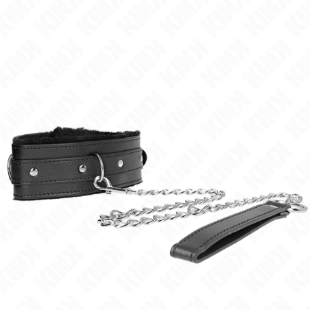 KINK - COLLAR CON CORREA 65 CM CON RESTRICCIONES NEGRO AJUSTABLE 36-42 CM X 5.5 CM KINK COLLAR & GAG