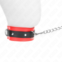 KINK - COLLAR CON CORREA 65 CM ROJO 54 X 4.5 CM KINK COLLAR & GAG 2