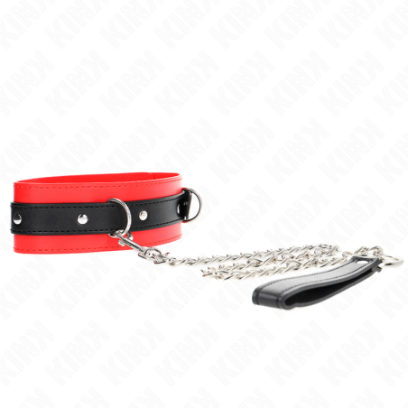 KINK - COLLAR CON CORREA 65 CM ROJO 54 X 4.5 CM KINK COLLAR & GAG