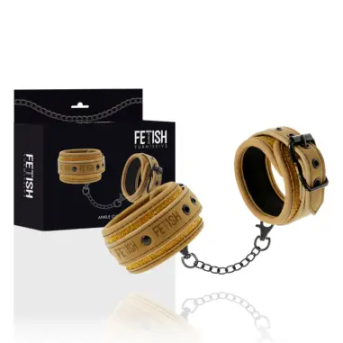 Esposas Tobillos Cuero Vegano con Forro de Neopreno - BDSM