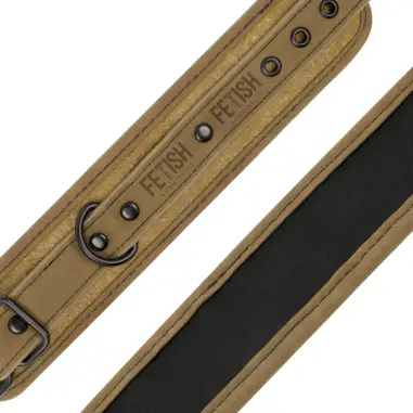 Esposas Tobillos Cuero Vegano con Forro de Neopreno - BDSM