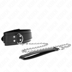 KINK - COLLAR CON CORREA 65 CM HEBILLAS PLATEADAS AJUSTABLE 33-46 CM X 5.5 CM KINK COLLAR & GAG