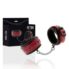 FETISH SUBMISSIVE DARK ROOM - ESPOSAS TOBILLOS CUERO VEGANO CON FORRO DE NEOPRENO 2