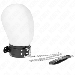 KINK - COLLAR CON CORREA 65 CM HEBILLAS PLATEADAS AJUSTABLE 33-46 CM X 5.5 CM KINK COLLAR & GAG 2