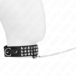 KINK - COLLAR CON CORREA 65 CM CON BRILLOS AJUSTABLE 37-42 CM X 5.3 CM KINK COLLAR & GAG 2