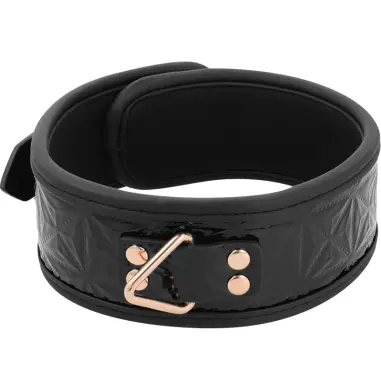 Black Edition Collar Cuero Vegano con Forro de Neopreno