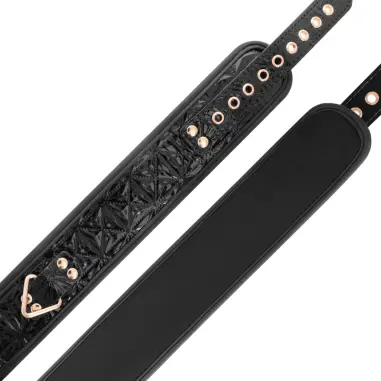 Black Edition Collar Cuero Vegano con Forro de Neopreno