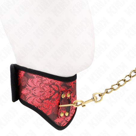 KINK - COLLAR CON CORREA DE ENCAJE 75 CM MODELO SCANDAL 44 X 10 CM KINK COLLAR & GAG