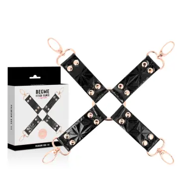 Black Edition Hog Tie Cuero Vegano - Forro Suave | Begme
