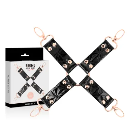 Black Edition Hog Tie Cuero Vegano - Forro Suave | Begme
