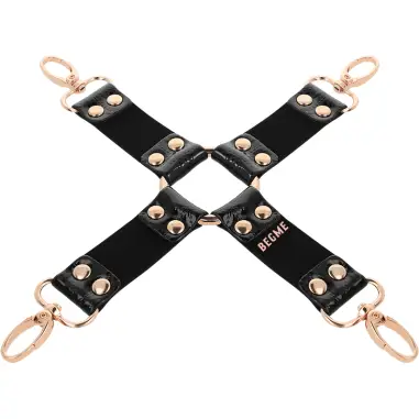 Black Edition Hog Tie Cuero Vegano - Forro Suave | Begme