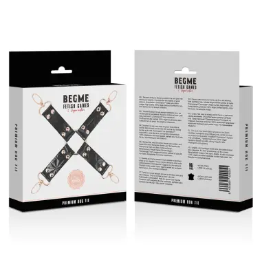 Black Edition Hog Tie Cuero Vegano - Forro Suave | Begme
