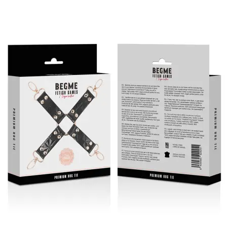 Black Edition Hog Tie Cuero Vegano - Forro Suave | Begme