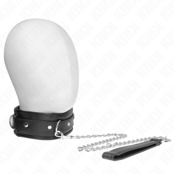 KINK - COLLAR CON CORREA ESPONJA IMITACIÓN CUERO MODELO 3 AJUSTABLE 37-54 CM X 3 CM KINK COLLAR & GAG