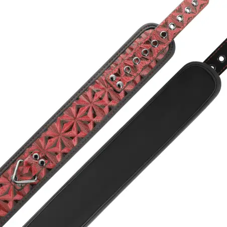 Red Edition Collar Cuero Vegano con Forro de Neopreno - BDSM