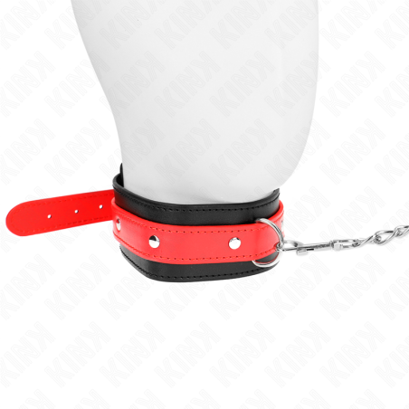 KINK - COLLAR CON CORREA 65 CM ROJO AJUSTABLE 36-43 CM X 5 CM KINK COLLAR & GAG