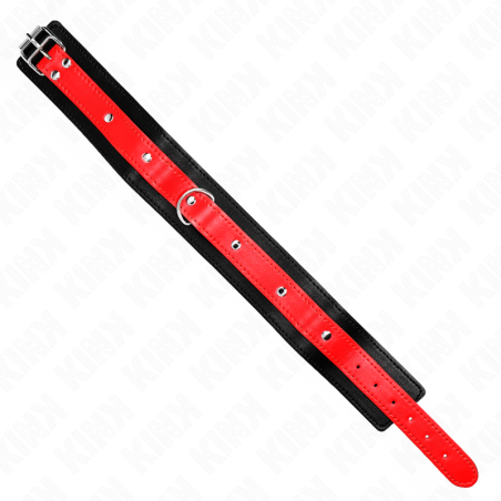 KINK - COLLAR CON CORREA 65 CM ROJO AJUSTABLE 36-43 CM X 5 CM KINK COLLAR & GAG