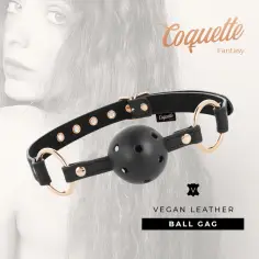 COQUETTE CHIC DESIRE - FANTASY MORDAZA TRANSPIRABLE CUERO VEGANO 2