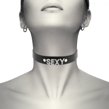 Choker Cuero Vegano Sexy - Ajustable | Coquette Chic Desire