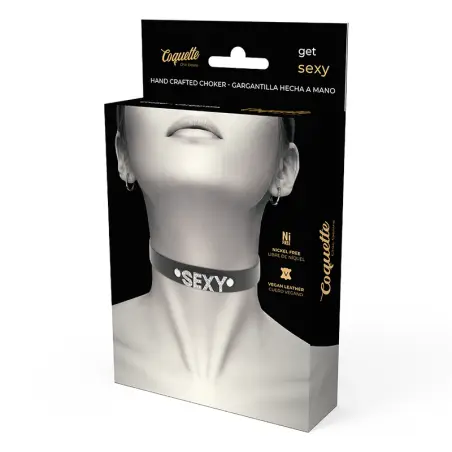 Choker Cuero Vegano Sexy - Ajustable | Coquette Chic Desire