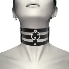 COQUETTE CHIC DESIRE - CHOKER CUERO VEGANO ESTILO FETISH 2
