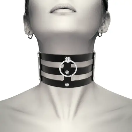 Choker Cuero Vegano Estilo Fetish | Coquette Chic Desire
