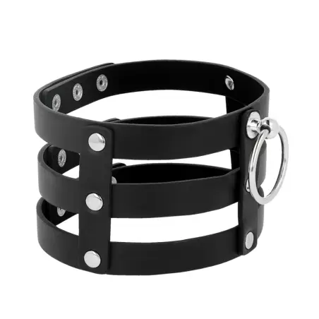 Choker Cuero Vegano Estilo Fetish | Coquette Chic Desire
