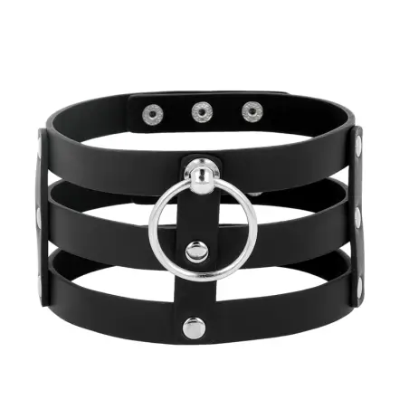 Choker Cuero Vegano Estilo Fetish | Coquette Chic Desire